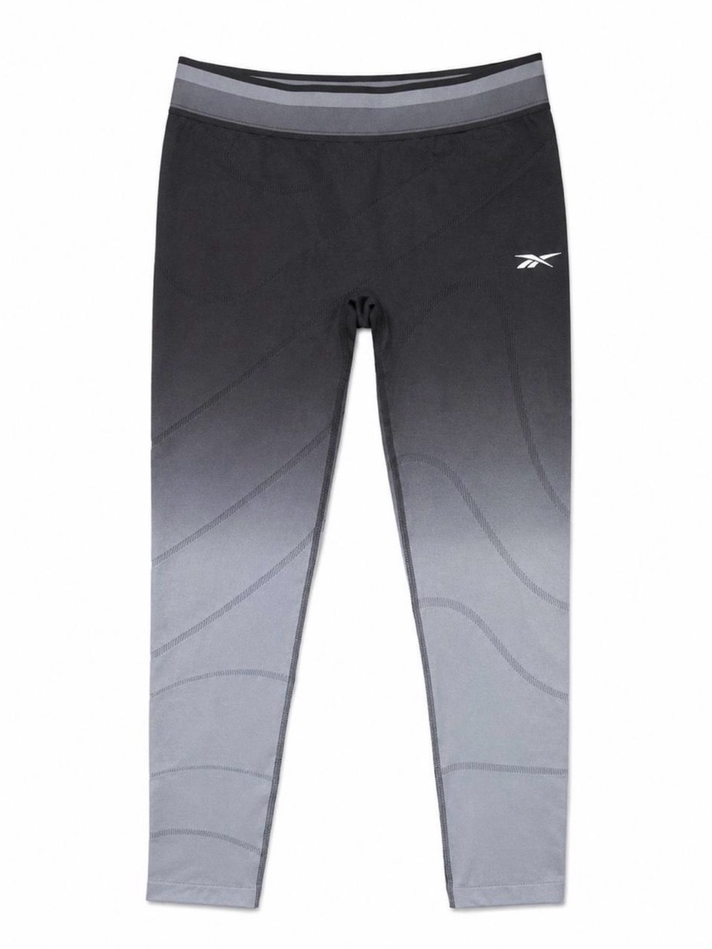 Reebok Black & Gray Ombré Seamless Leggings – Women’s Size Medium